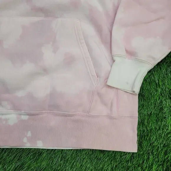 Vintage Y2K Champion Hoodie Large 24x28 Pink Bleached Reverse-Weave Baggy - Picture 14 of 16